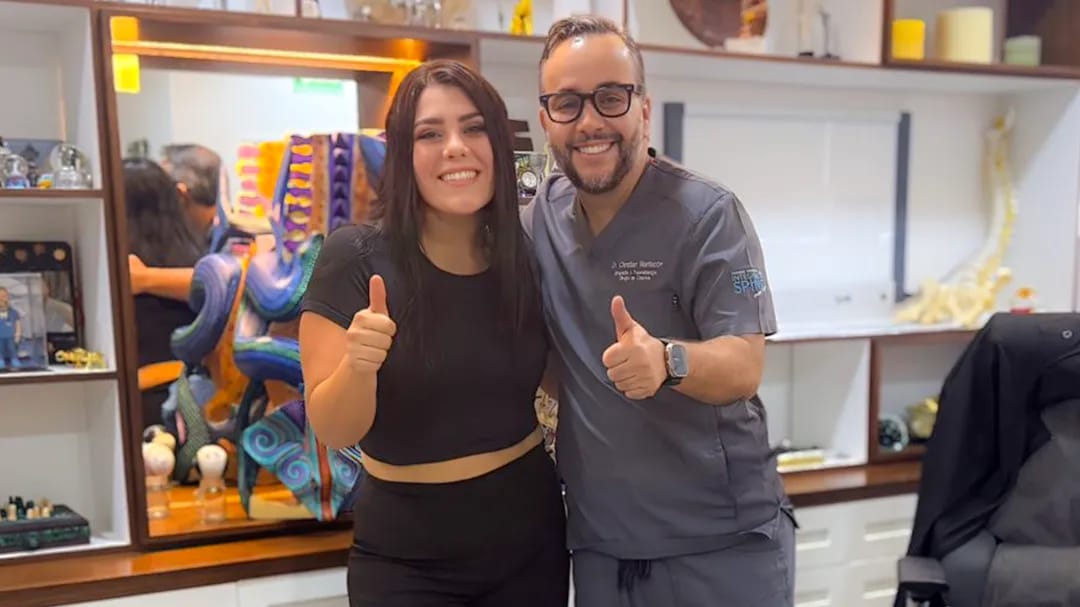 dr mantecón con paciente